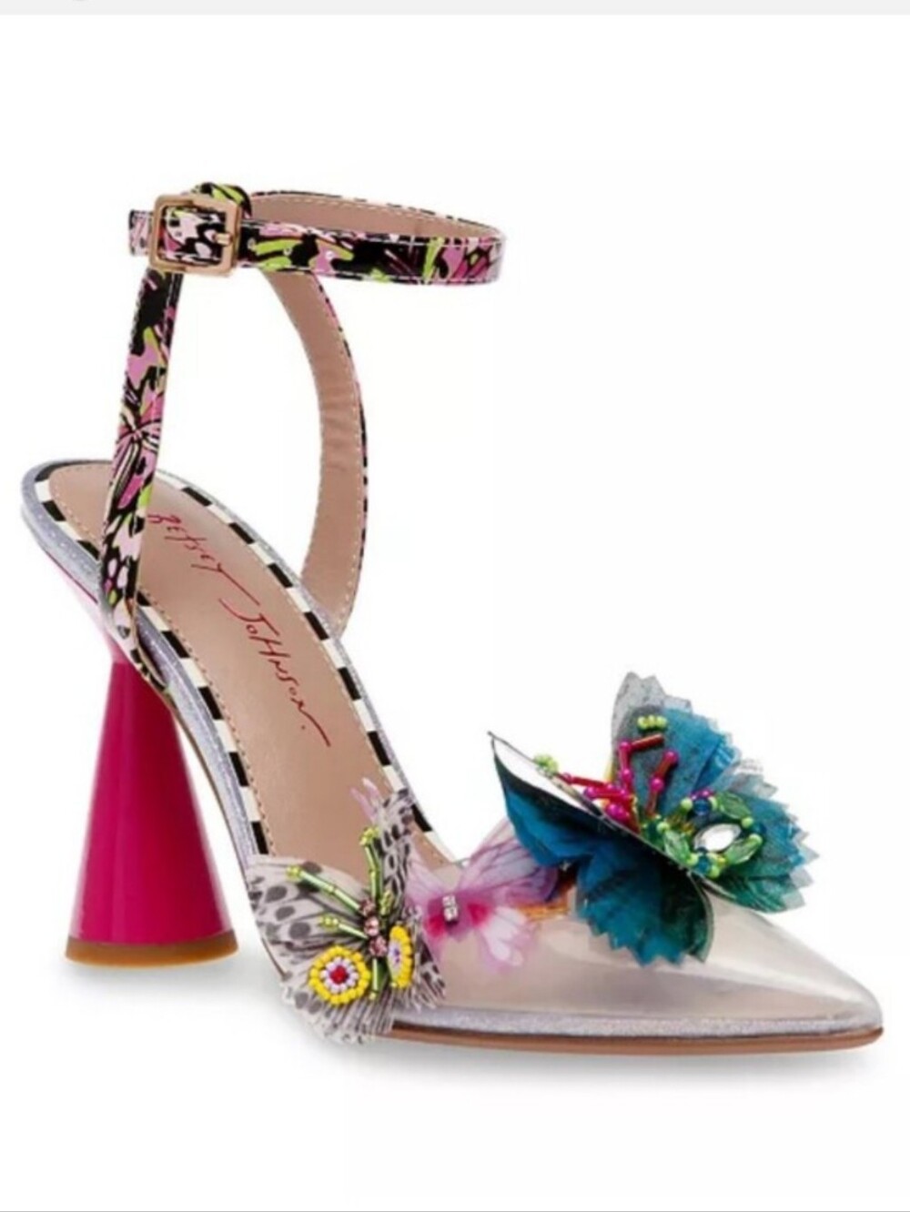 BETSEY JOHNSON Nadya Closed Toe Butterfly Embellishment Pumps 8